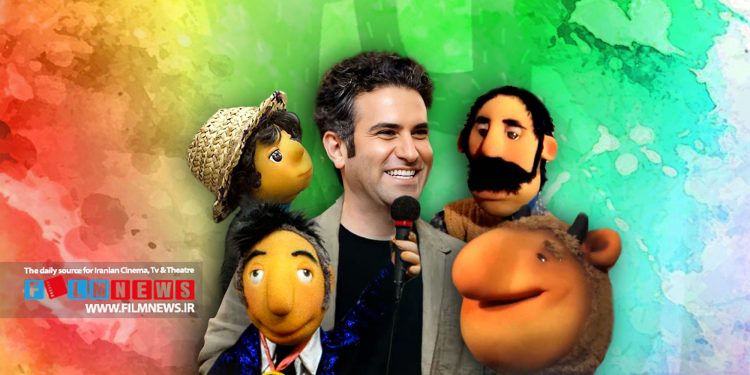 هوتن شکیبا در مجموعه «مهمانی» صداپیشه چهار عروسک دیبی، بچه، خونه بغلی و شاباش است.