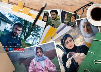 در ترکیب بازیگران فیلم «آبی روشن» دو بازیگر به نام‌های مرتضی امینی تبار و سارا حاتمی حضور دارند که با بازی در سریال خانگی «زخم کاری» به شهرت رسیدند.